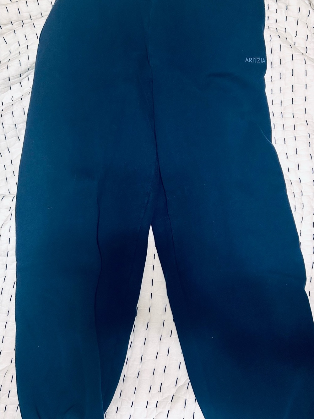 Aritzia Navy Relaxed Track Pants - Picture 7 of 7